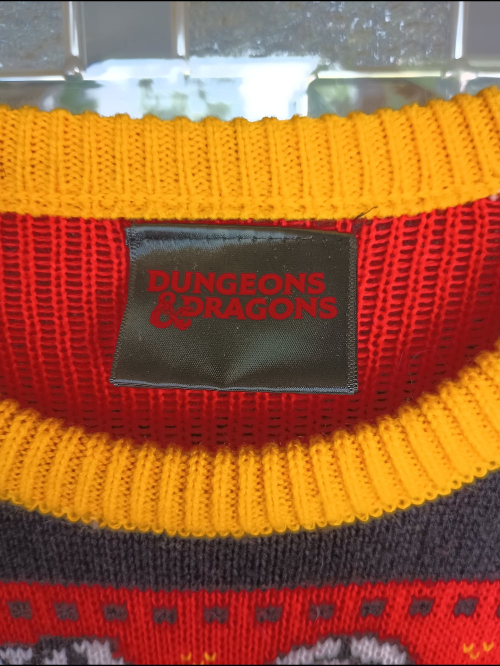 Dungeons & Dragons Gaming-Inspired Holiday Crewneck Sweater Size S - Picture 2 of 14